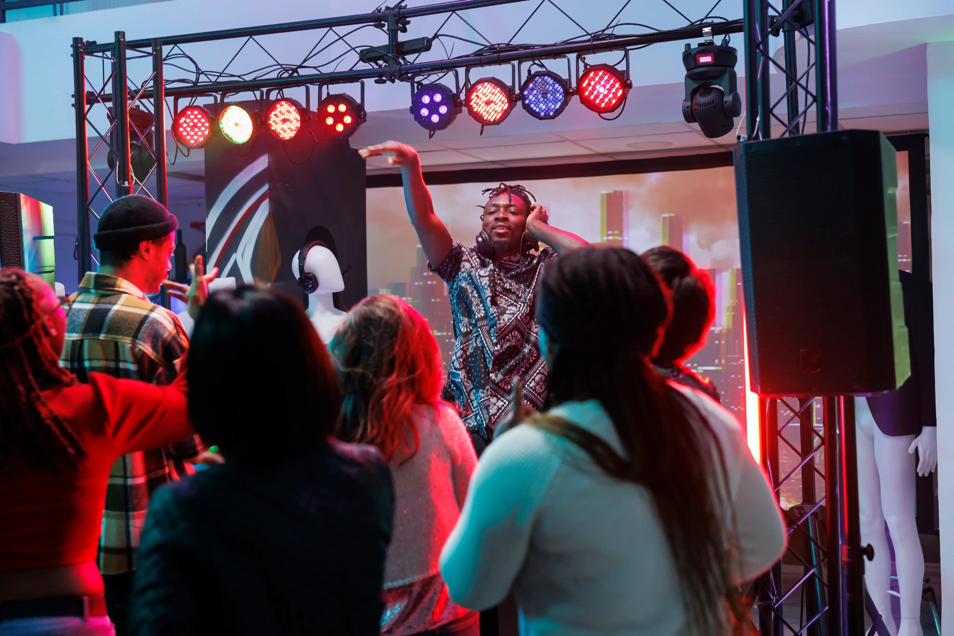 DJ performing at a venue